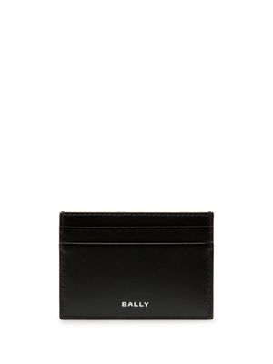 Bally porte-cartes en cuir à logo imprimé - Gris