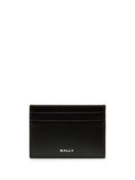 Bally porte-cartes en cuir à logo imprimé - Gris