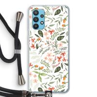 Sweet little flowers: Samsung Galaxy A32 4G Transparant Hoesje met koord