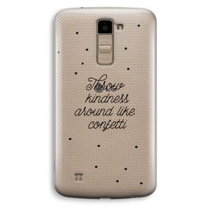 Confetti: LG K10 (2016) Transparant Hoesje