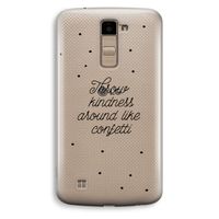 Confetti: LG K10 (2016) Transparant Hoesje