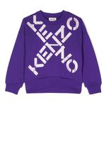 Kenzo Kids sweat à logo imprimé - Violet