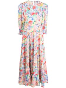 Rixo robe longue en coton à fleurs - Multicolore