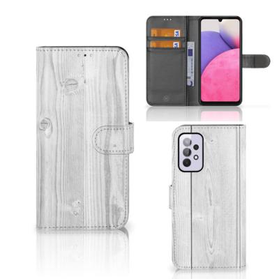 Samsung Galaxy A33 5G | Book Style Case | White Wood