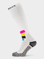 Poederbaas Skisokken Compressie Technical Pro Merino Wit-35/38