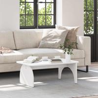 Salontafel Wit 80 x 50 x 31 cm Massief grenenhout