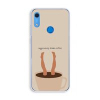 Aggressively drinks coffee: Huawei Y6s Transparant Hoesje Aggressively drinks coffee: Huawei Y6s Transparant Hoesje