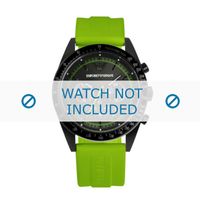 Armani horlogeband AR6115 Silicoon Groen 23mm