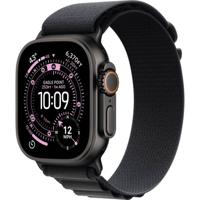 Apple Watch Ultra 3 GPS + Cellular 49 mm Titanium kast Alpine Loop Zwart M - thumbnail