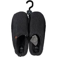 Instapper slippers/pantoffels Teddy wol - antraciet - maat 45-46 - Volwassenen