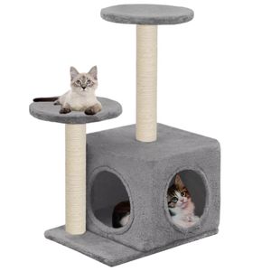 VidaXL Kattenkrabpaal met sisal krabpalen 60 cm grijs