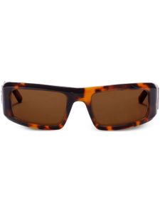 Palm Angels Eyewear Kerman rectangular-frame sunglasses - Marron