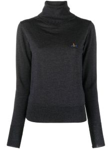 Vivienne Westwood pull à logo brodé - Gris