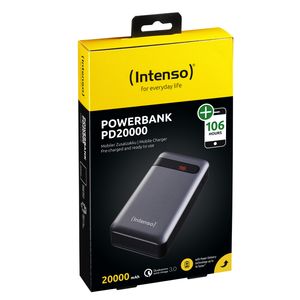 Intenso PD20000 Power Delivery powerbank Lithium-Polymeer (LiPo) 20000 mAh Antraciet