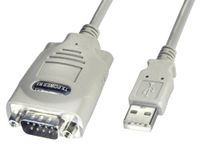 Lindy USB -> Serial Converter - 9 Way (RS-422), 1m USB-kabel Wit