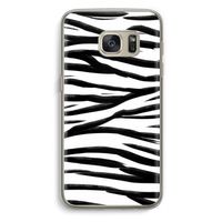 Zebra pattern: Samsung Galaxy S7 Transparant Hoesje