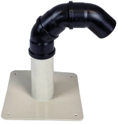 Kabeldoorvoer PP plakplaat - 50 mm - incl. 3 bochten Kabeldoorvoer PP plakplaat - 50 mm - incl. 3 bochten