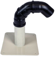 Kabeldoorvoer PP plakplaat - 50 mm - incl. 3 bochten