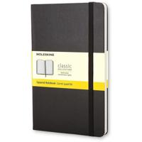 Notitieboek moleskine large 130x210 ruit 5x5 hc zw