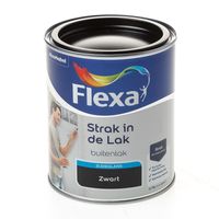 Flexa zijdeglans zwart 750ml