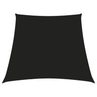Zonnescherm trapezium 3/4x3 m oxford stof zwart - thumbnail