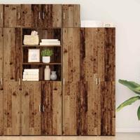 Wandkast Wandgemonteerd Oud hout 30 x 42.5 x 40 cm Bewerkt hout
