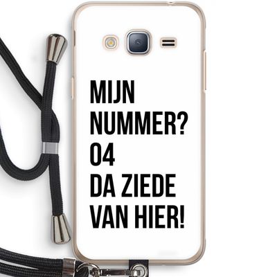 Da ziede van hier: Samsung Galaxy J3 (2016) Transparant Hoesje met koord