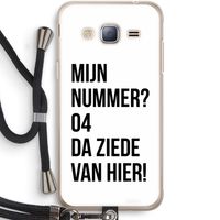 Da ziede van hier: Samsung Galaxy J3 (2016) Transparant Hoesje met koord