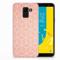 Samsung Galaxy J6 2018 TPU bumper Pattern Orange - thumbnail