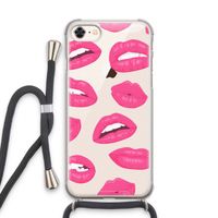 Bite my lip: iPhone 7 Transparant Hoesje met koord