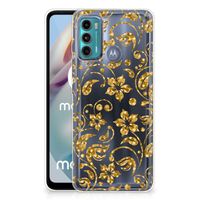 Motorola Moto G60 TPU Case Gouden Bloemen - thumbnail