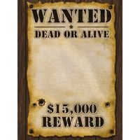 Wanted poster 59x42 cm - thumbnail