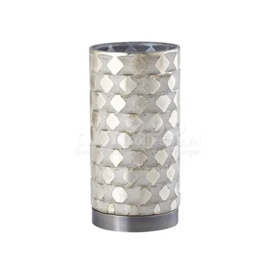 PTMD Waxinelichthouder Landyne Glas Goud 20cm