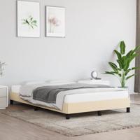 Bedframe zonder matras 120x200 cm stof crèmekleurig