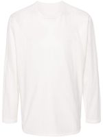 Homme Plissé Issey Miyake t-shirt en coton à manches longues - Blanc - thumbnail