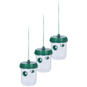 Set van 5x stuks wespenvangers/wespenvallen groen 13 cm