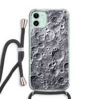 Maanlandschap: iPhone 11 Transparant Hoesje met koord
