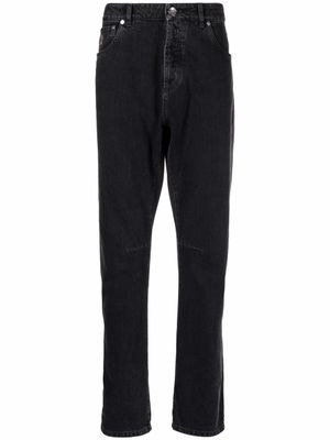 Brunello Cucinelli jean à coupe slim - Noir