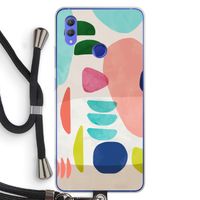Bold Rounded Shapes: Honor Note 10 Transparant Hoesje met koord