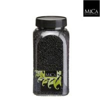 Gravel zwart fles 1 kilogram - Mica Decorations