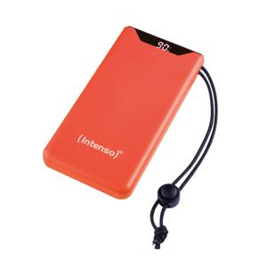 Intenso F10000 Powerbank 10000 mAh Quick Charge, Power Delivery LiPo USB-A, USB-C Oranje Statusweergave