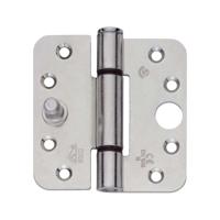 BSW glijlagerscharnier - 818 Allround - SKG*** - afgerond - 89x89x3 mm - RVS