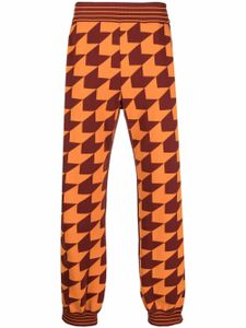 Marni pantalon de jogging à chevrons - Orange