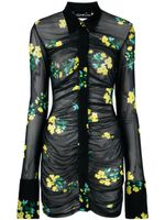 Richard Quinn Jurk met bloemenprint - Blauw - thumbnail