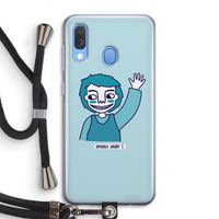 Zwaai: Samsung Galaxy A40 Transparant Hoesje met koord