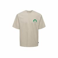 Heren-T-Shirt met Korte Mouwen Only & Sons Onskasen Rlx Grijs - Maat: S