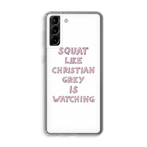 Christian Grey: Samsung Galaxy S21 Plus Transparant Hoesje