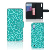 Samsung Galaxy M10 Hoesje Cracks Blue