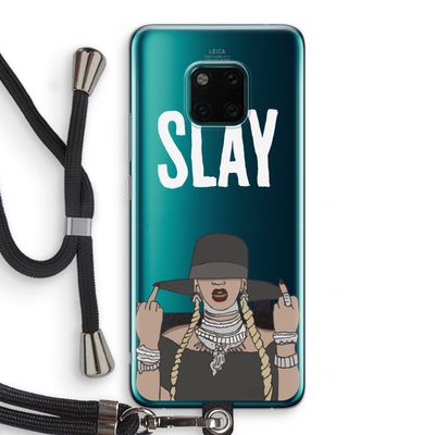 Slay All Day: Huawei Mate 20 Pro Transparant Hoesje met koord