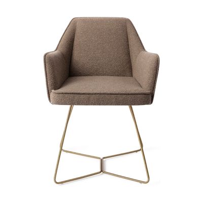 Jesper Home Tome eetkamerstoel Idaho Potato beehive gold